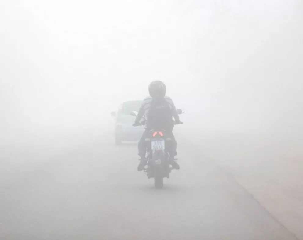 Por los bancos de niebla, piden precaución para circular