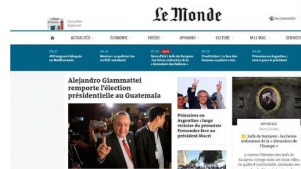 Los medios del mundo catalogan como aplastante y abrumadora la victoria de Fernández