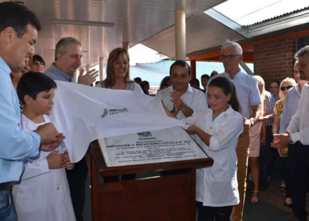 Passalacqua inauguró edificio escolar en San Pedro 