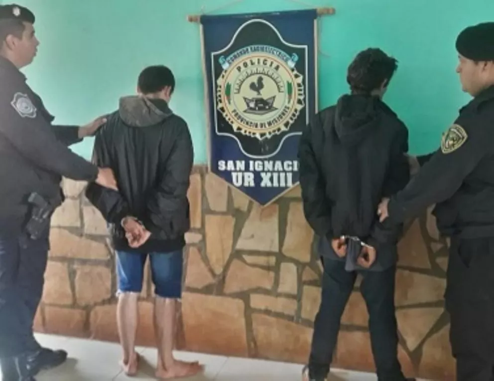 San Ignacio: Hermanos detenidos por delitos y resistencia a la autoridad