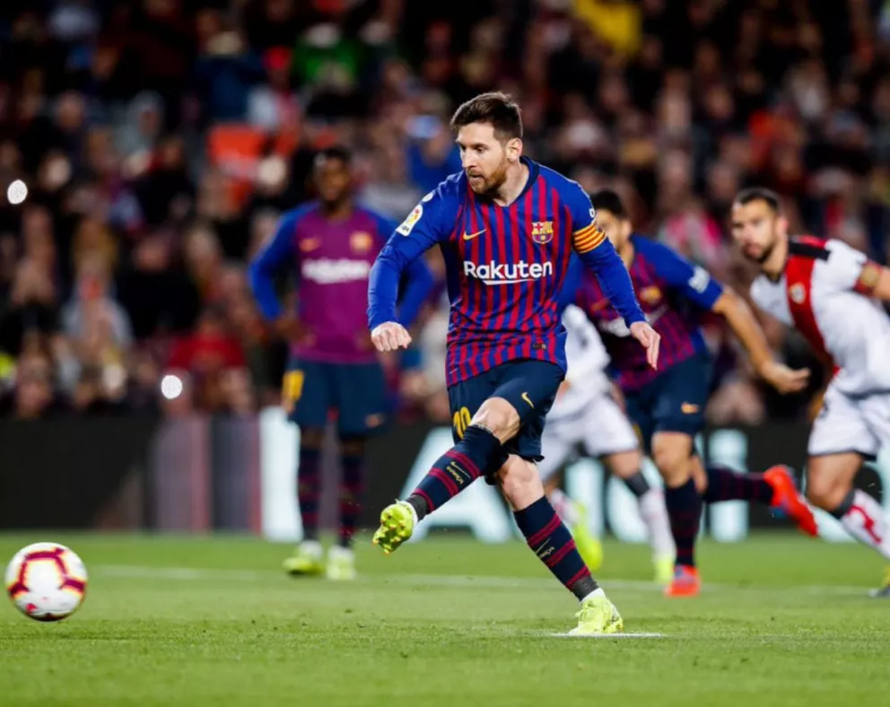 Messi convirtió en la victoria del Barcelona ante Rayo Vallecano