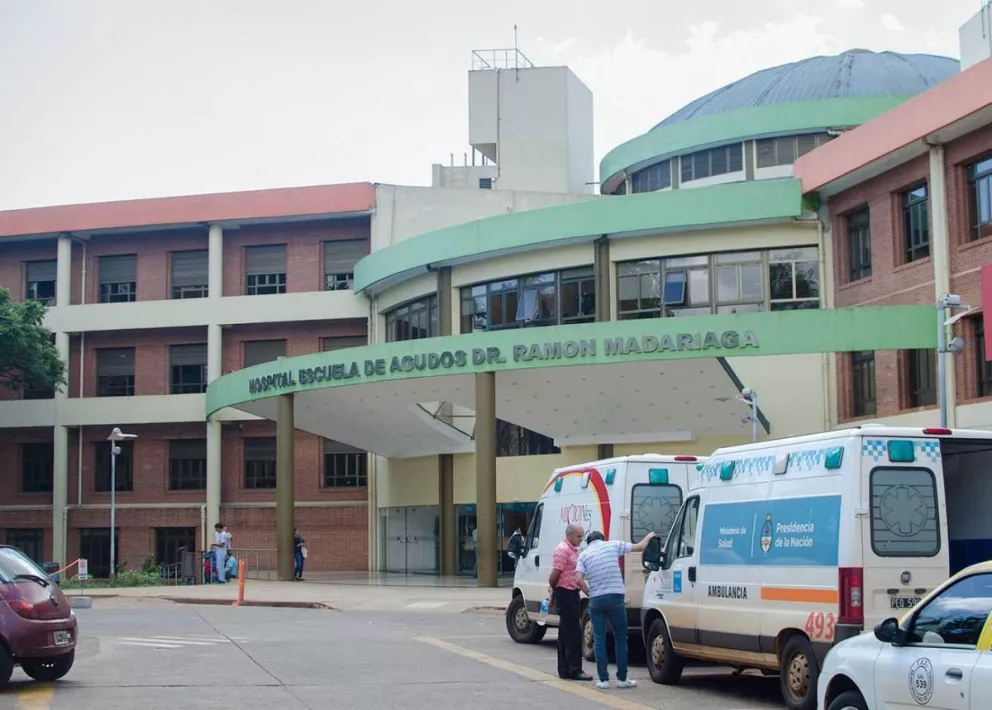 El estudiante está internado en el Hospital Madariaga.