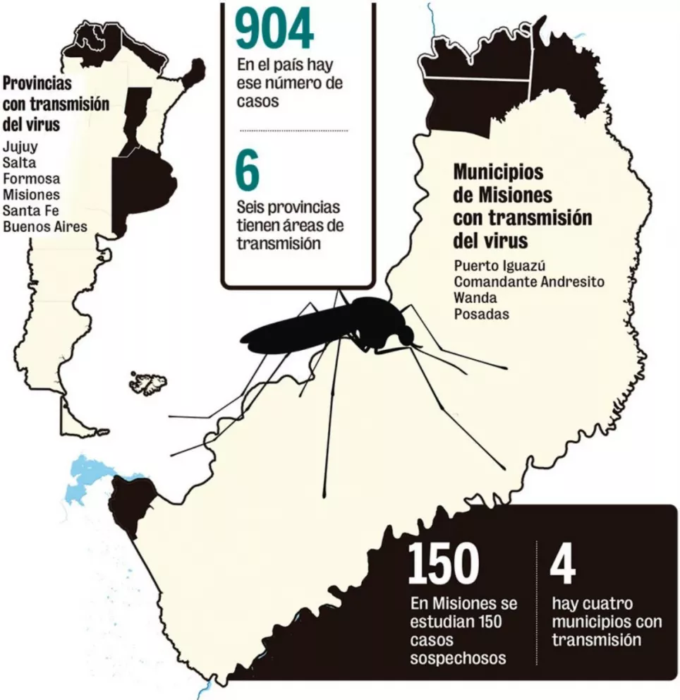Nación disparó una alerta por dengue y en Misiones los casos ya llegan a 70