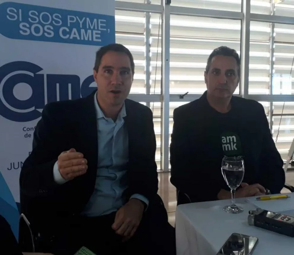 Di Pace y Guillermo Poujade, en la charla sobre marketing.