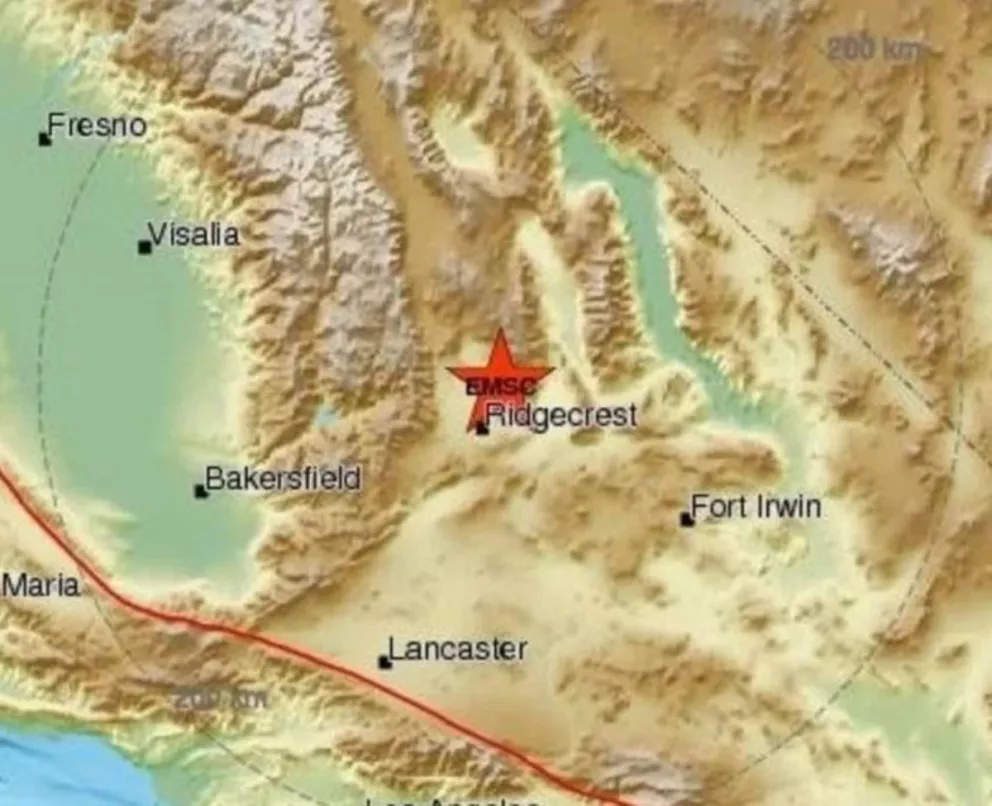 Un nuevo terremoto de magnitud 7,1 azotó al sur de California 
