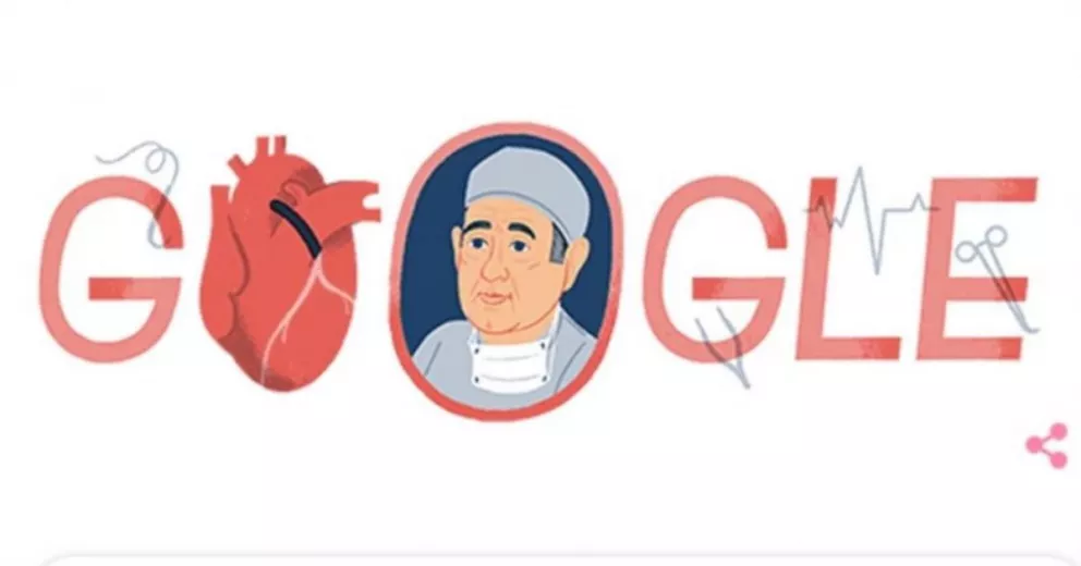 A 96 años de su nacimiento, Google homenajea a René Favaloro con un doodle