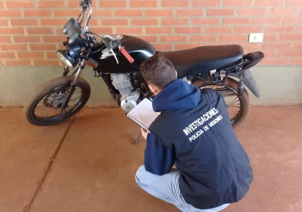 Recuperan moto robada en Buenos Aires y vendida en San Vicente