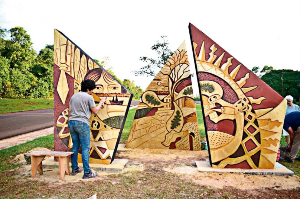 Un mural que une dos culturas