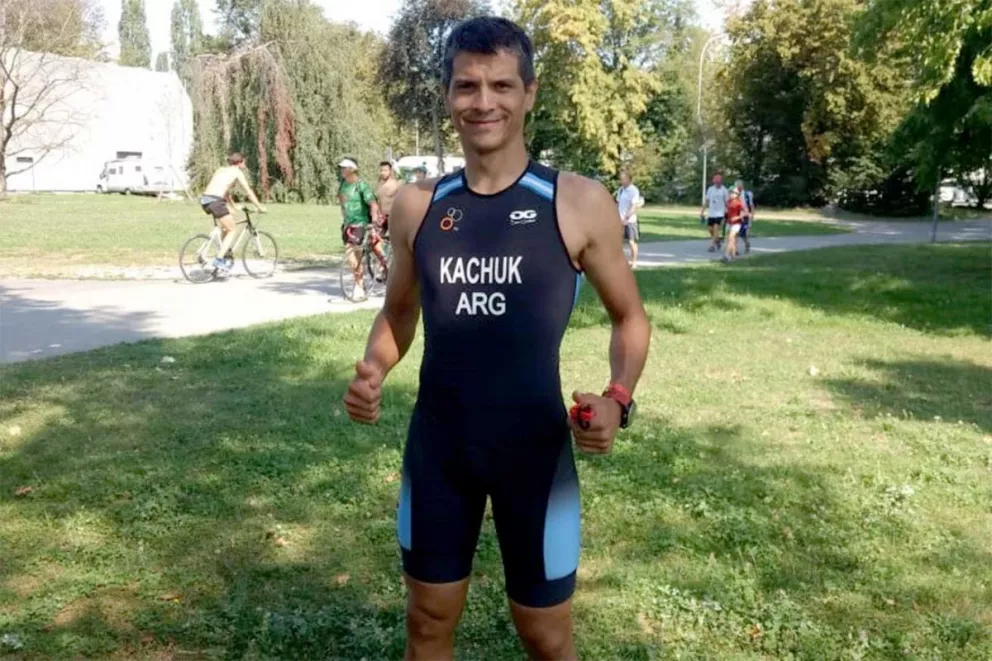 Triatlón: Demian Kachuk mide sus fuerzas con los mejores del mundo