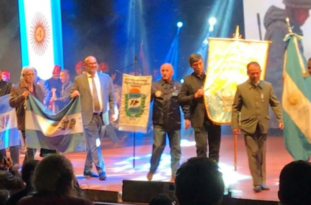 Homenajearon a los veteranos de Malvinas en el acto inaugural