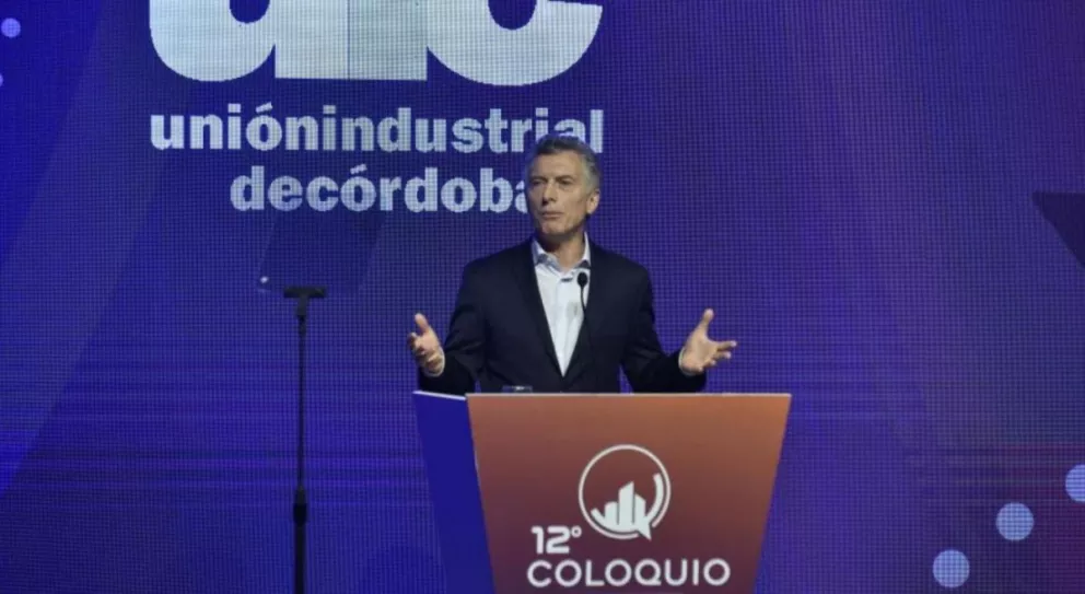 Mauricio Macri en el encuentro de la Unión Industrial de Córdoba