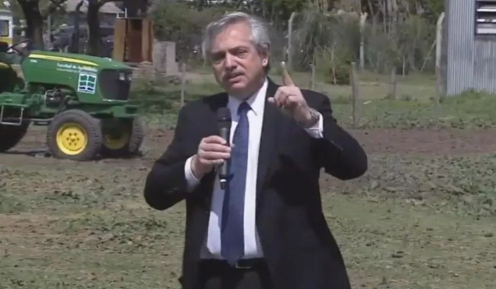 Alberto Fernández en la presentación del programa contra el hambre