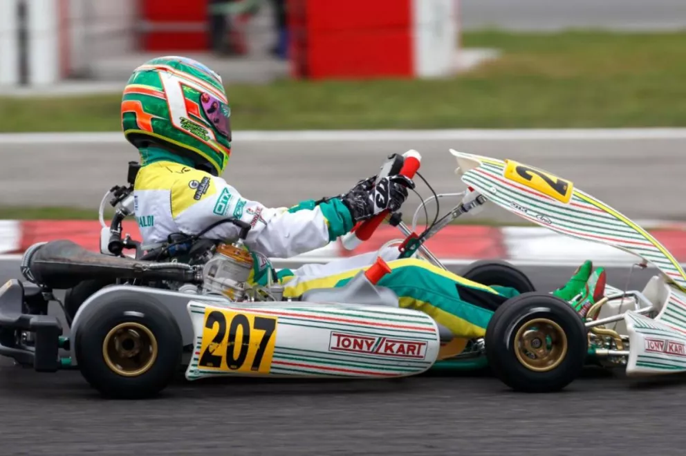 Mundial de karting: Grimaldi cerró su participación en Italia con un meritorio décimo puesto