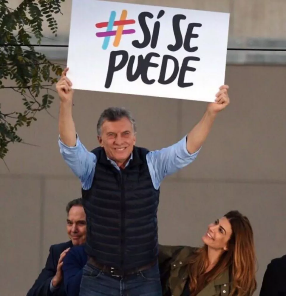 Macri lanzó la campaña Sí se puede el 28 de septiembre en Barrancas de Belgrano (CABA)
