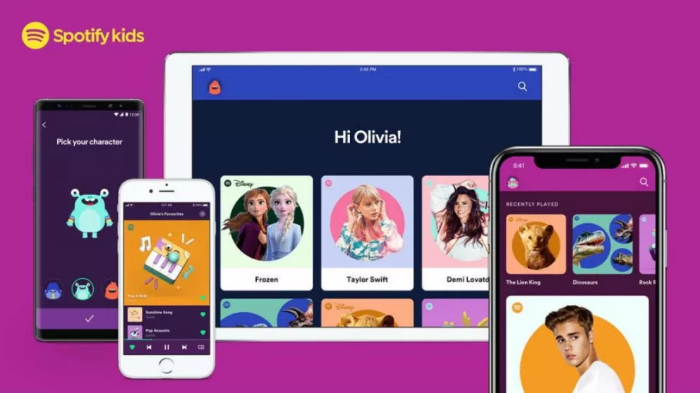Spotify lanza una app para niños con historias y canciones seleccionadas