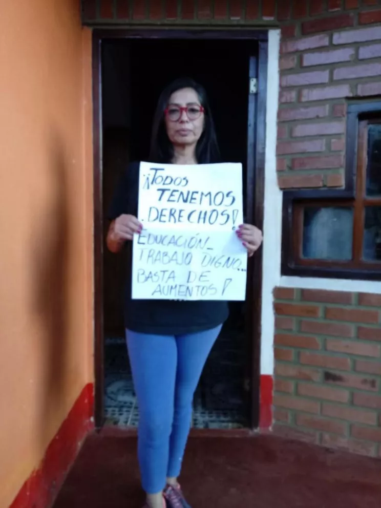 Silvia Bustos, madre de un alumno de la universidad privada que funciona en San Pedro