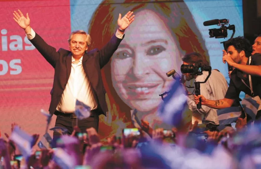 Alberto Fernández tras ser electo presidente de la Argentina