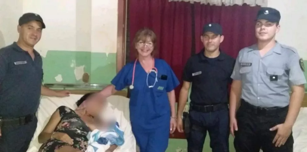 Policías asistieron a una mujer durante el trabajo de parto en Concepción de la Sierra