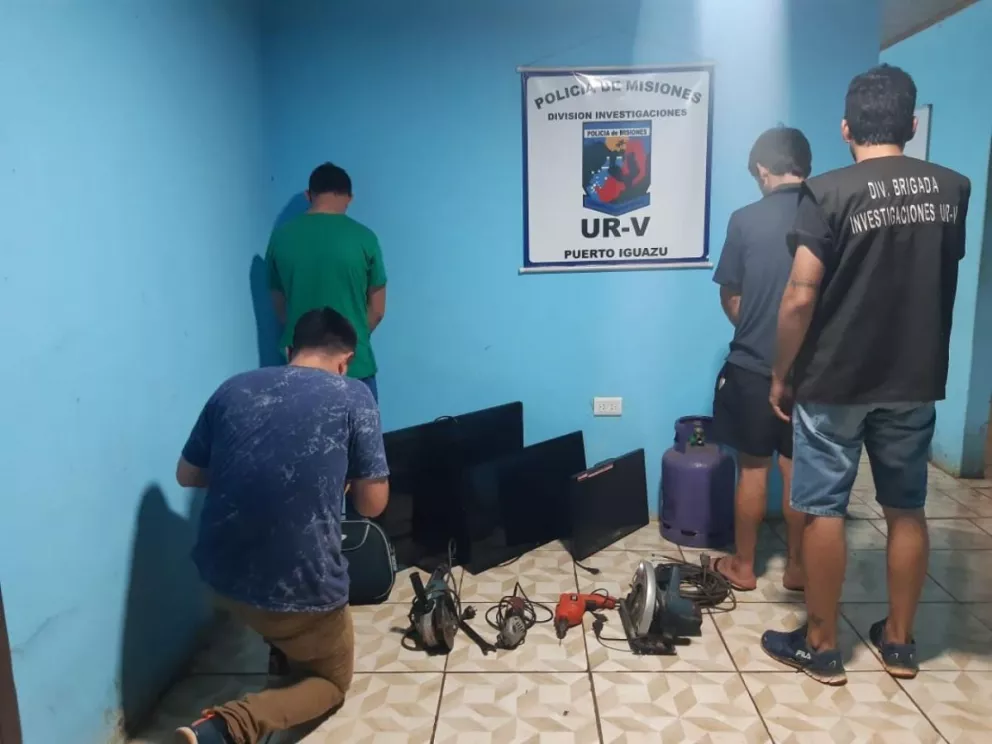 Cayó duo delictivo en Iguazú y los investigadores recuperaron objetos robados
