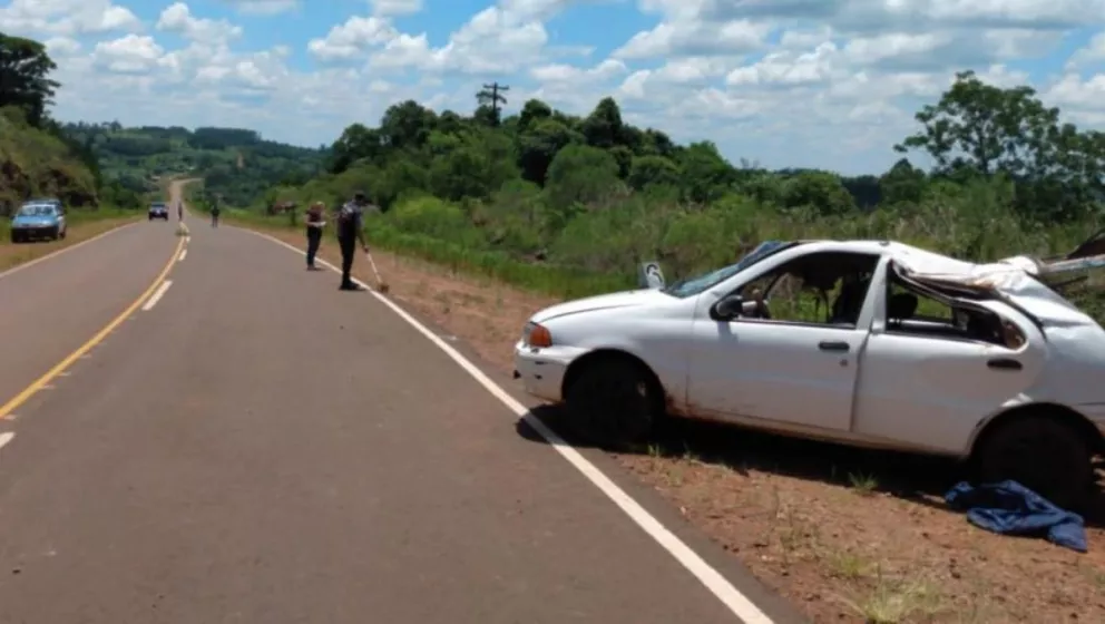 Campo Grande: tres heridos con riesgo de muerte tras accidente sobre ruta 8