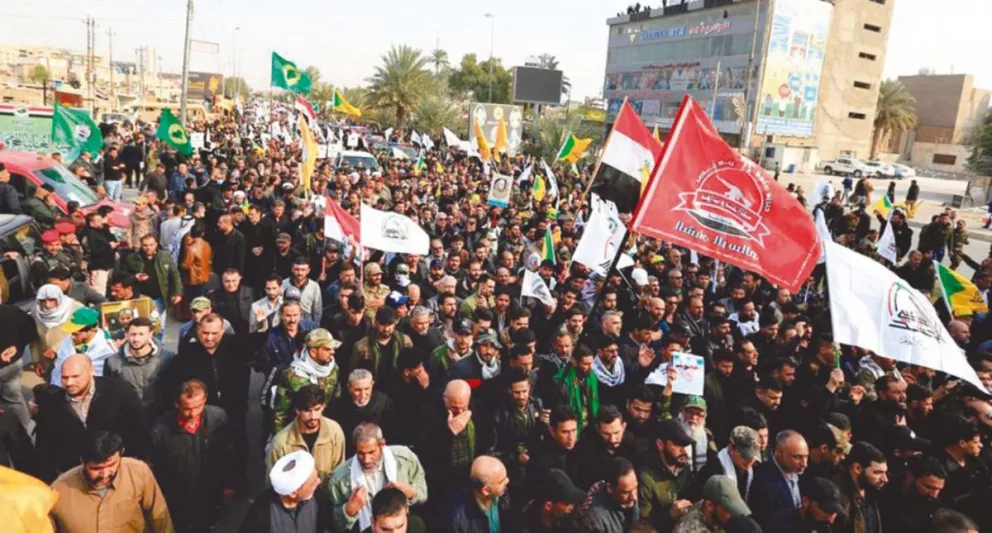 Masiva marcha en honor a Soleimani en Bagdad pidió “muerte a EE.UU.”