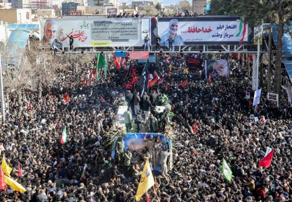 Irán: al menos 35 muertos en una estampida en el funeral de Qassem Soleimani