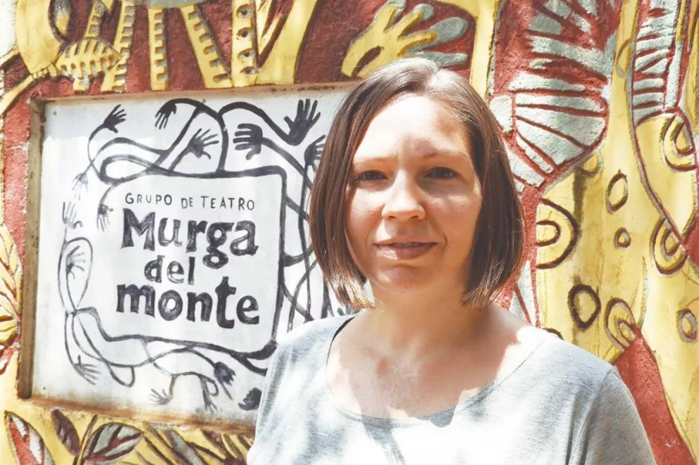 Carina Spinozzi, directora artística de la Murga del Monte.