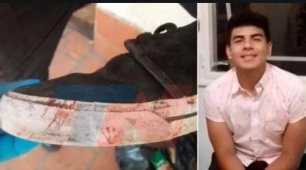 La zapatilla que usó un rugbier para patear a Fernando Báez Sosa
