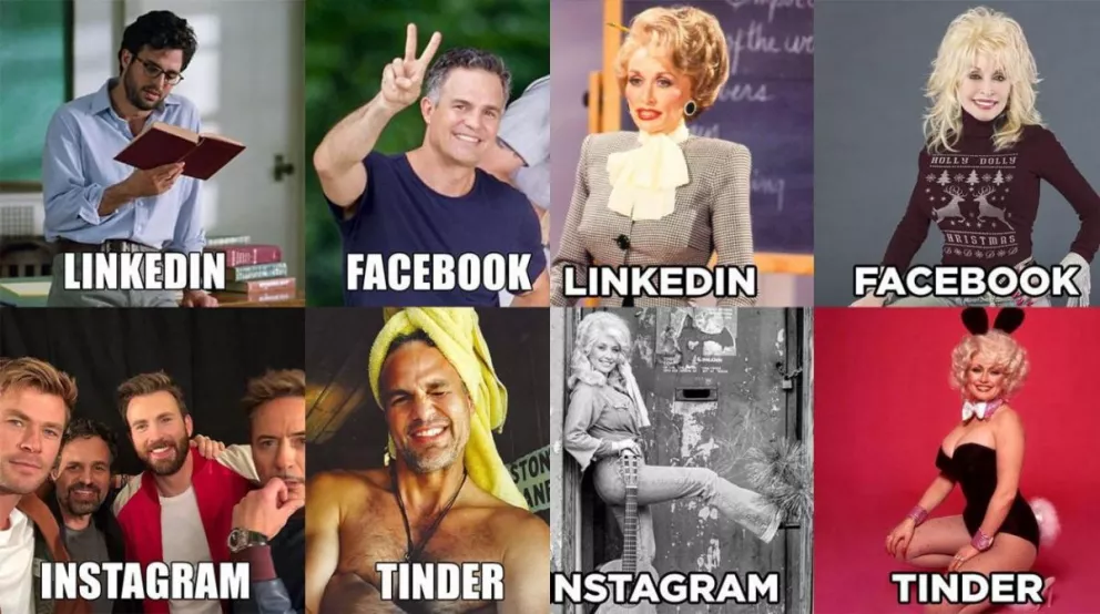 En Instagram, Linkedin, Facebook y Tinder; la última tendencia en las redes sociales