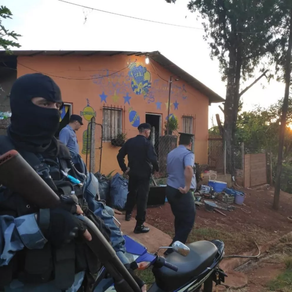 Delincuentes con cocaína a prisión tras allanamiento en Puerto Esperanza