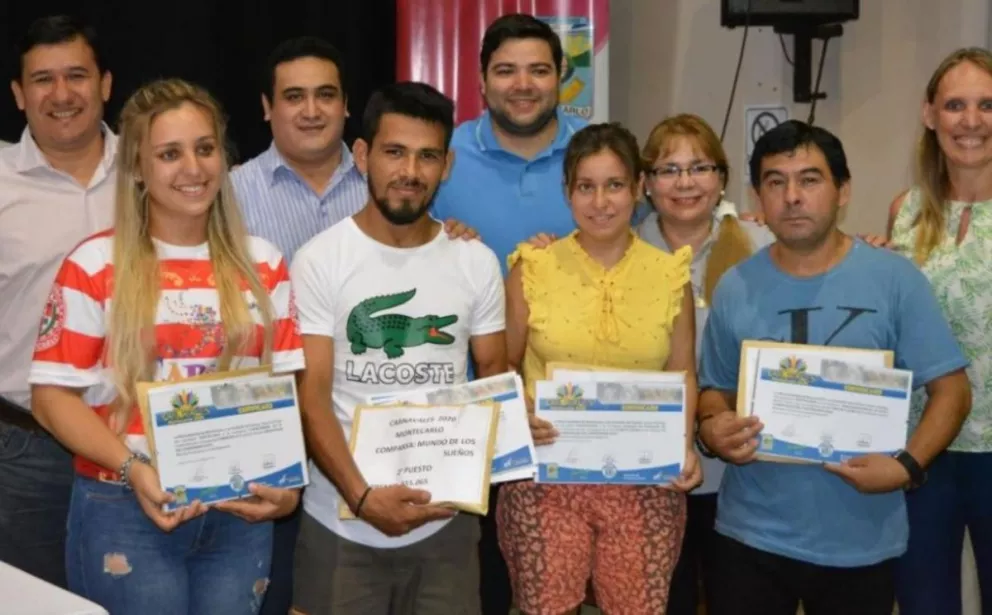 Montecarlo: premiaron a las comparsas que participaron de los Carnavales 