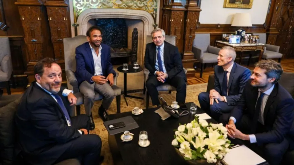 Alí Albwardy, deuño del fondo de inversión, se reunió con el presidente Alberto Fernández y el minsitro de Turismo Matías Lammens