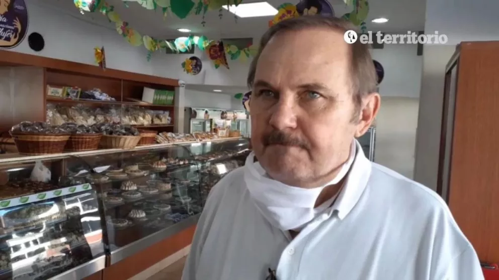 Miguel Krawczuk propietario de panadería Maná
