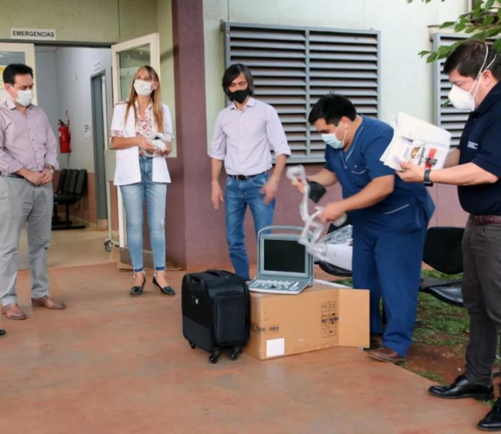 El hospital de Montecarlo recibió ecógrafo y termómetro infrarrojo