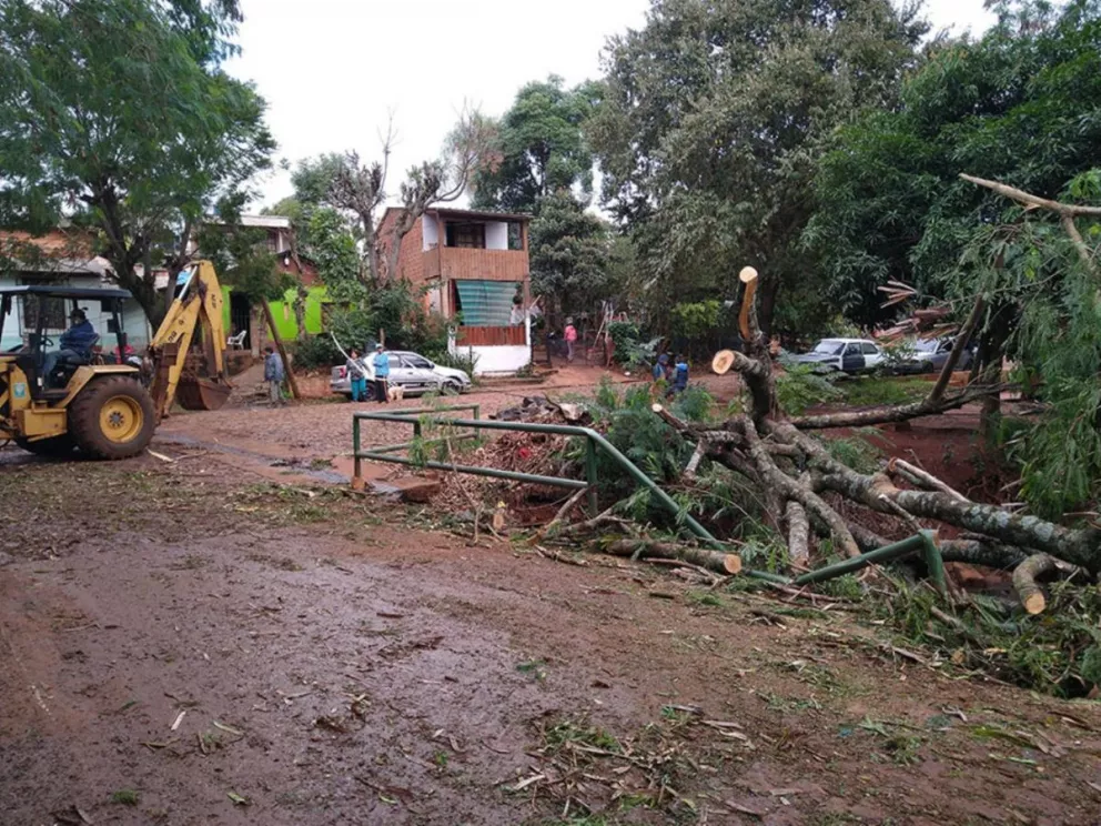 El temporal afectó al menos a 18 municipios de Misiones 