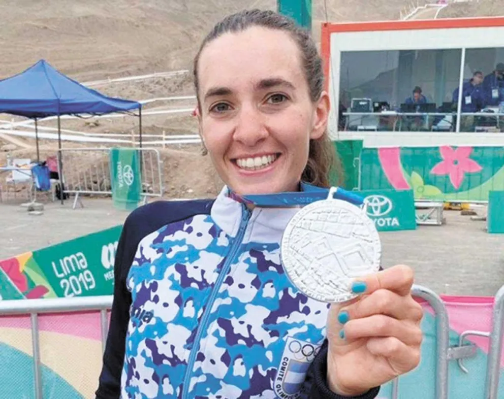 Sofía Gómez Villafañe fue plata en mountain bike