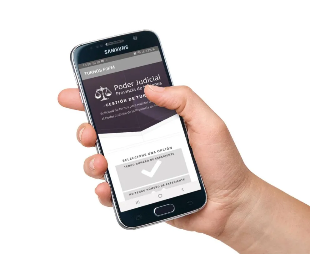 La app del  Poder Judicial para la gestión de turnos desde el celular.