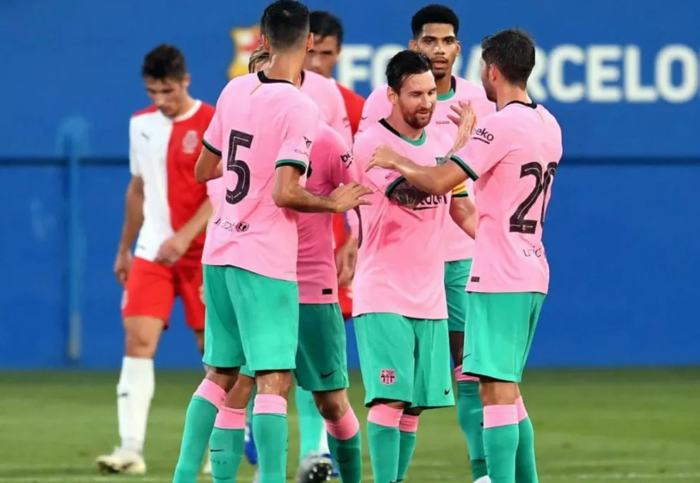 Con dos goles de Messi, Barcelona venció a Girona