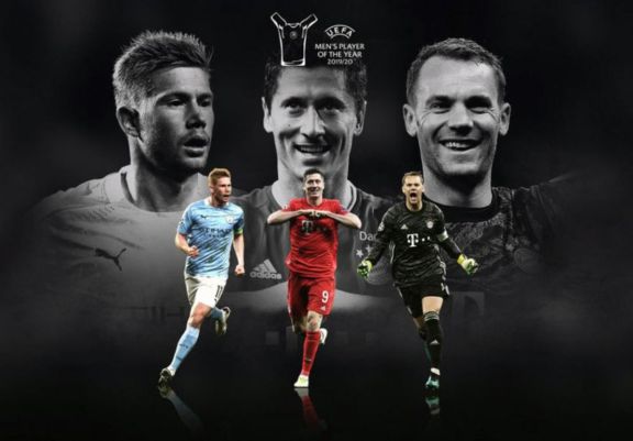 UEFA anunció los tres candidatos a ganar el premio a mejor jugador del año UEFA anunció los tres candidatos a ganar el premio a mejor jugador del año