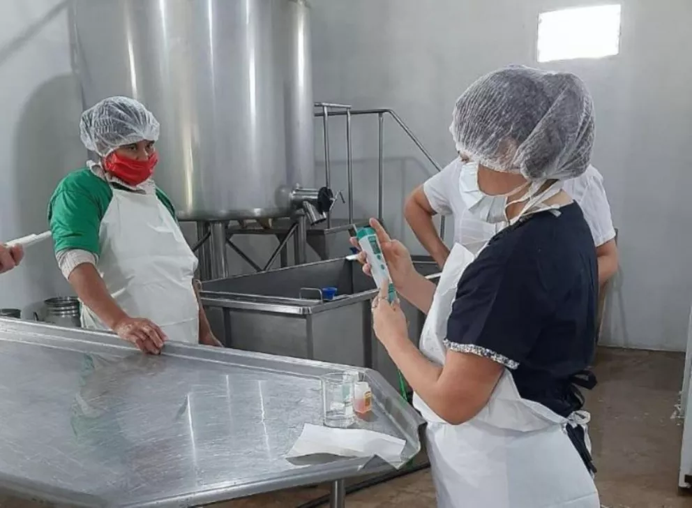 San Pedro: con sala habilitada y producto registrado, familias dan curso a fábrica de quesos