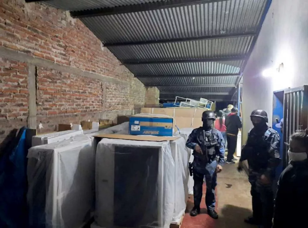 En el allanamiento realizado en la vivienda del barrio Fátima se recuperó la mayoría de los elementos robados.