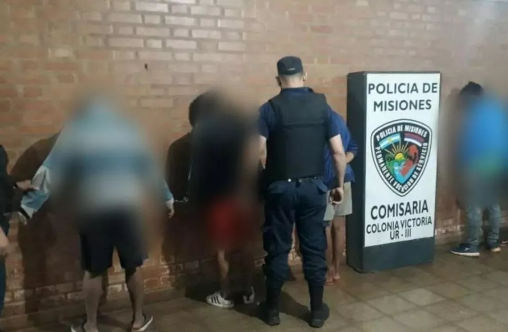 Colonia Victoria: cinco jóvenes fueron detenidos por causar desorden en la vía pública