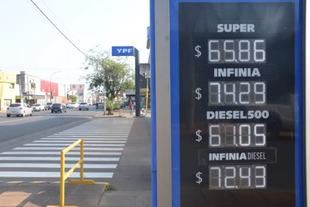 Ya rige el nuevo aumento de YPF: elevó a casi 66 pesos la nafta súper en Posadas