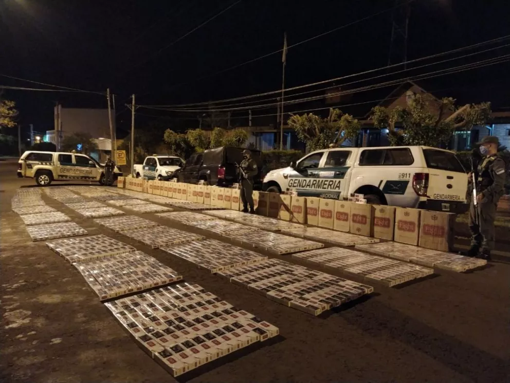 Contrabando: En tres días incautaron casi 68.000 paquetes de cigarrillos en Misiones