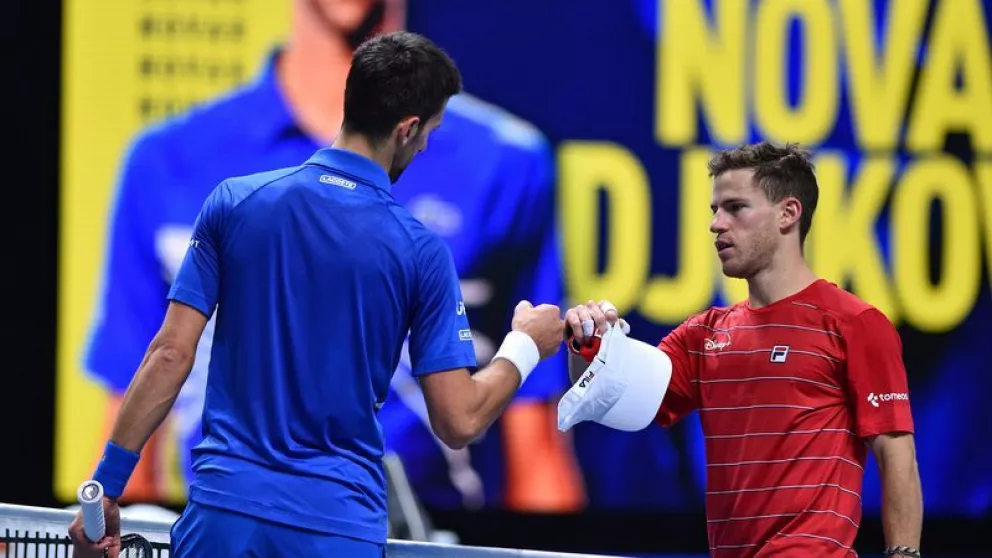 Masters de Londres: Schwartzman no pudo ante la contundencia de Djokovic