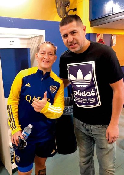 Una visita especial para las gladiadoras de boca Una visita especial para las gladiadoras de boca
