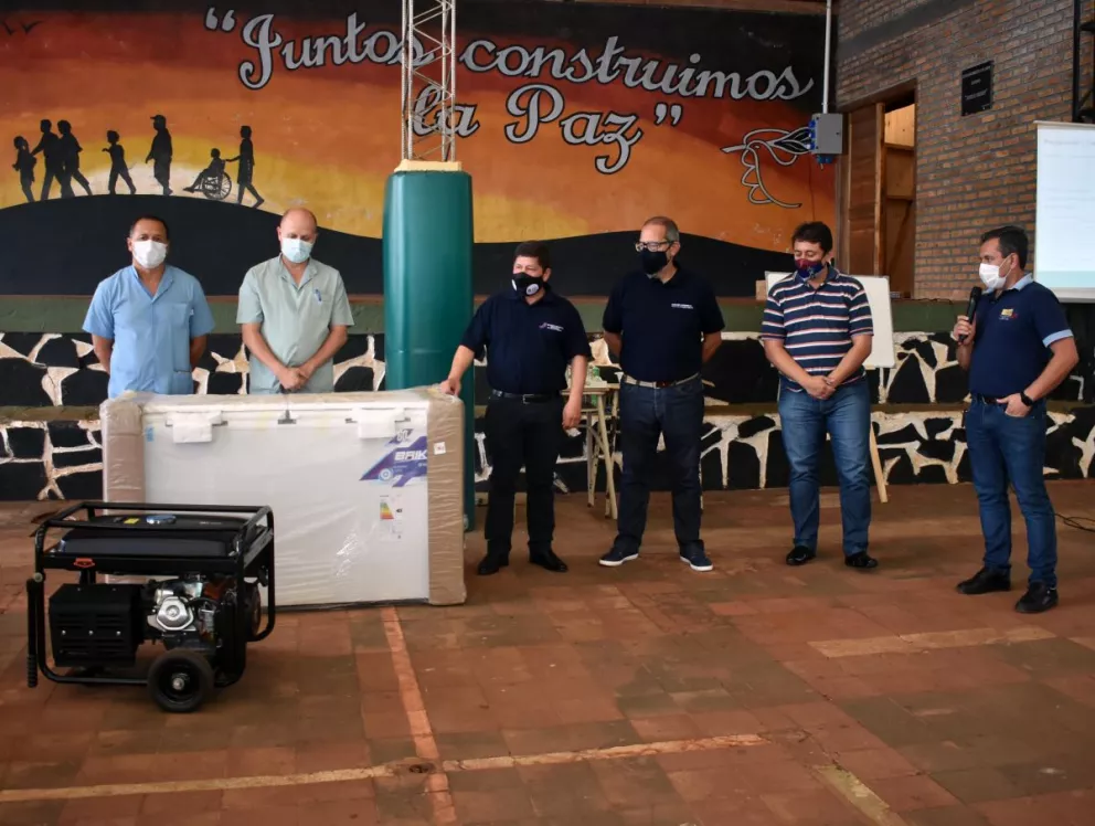 San Pedro: entregan equipamiento para la sala fría del vacunatorio Covid-19