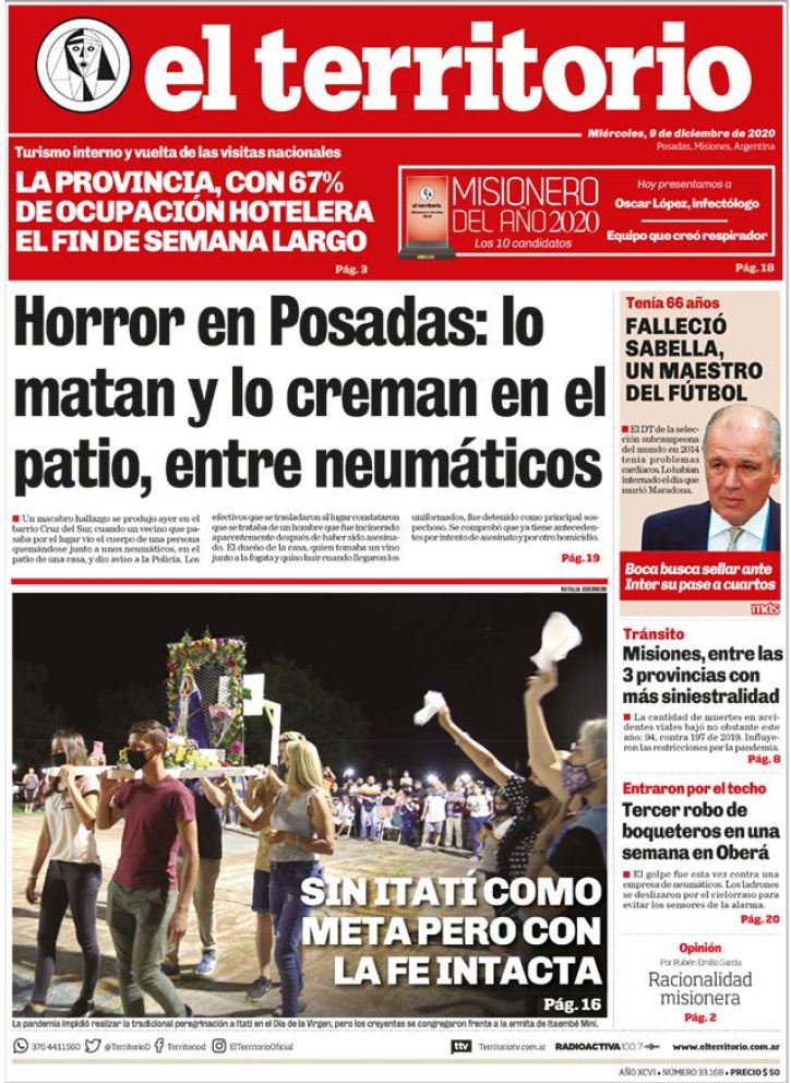 Diario EL TERRITORIO noticias de Misiones. Diario EL TERRITORIO noticias de Misiones.