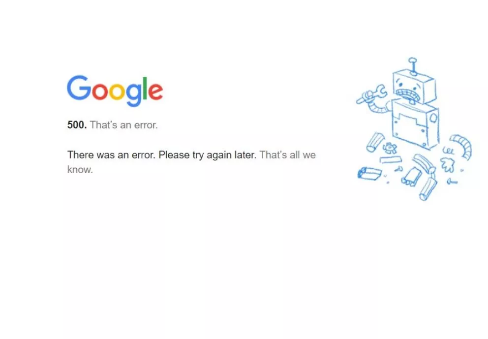 Google sufrió una caída temporal de sus servicios en todo el mundo