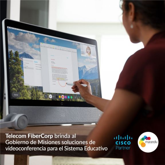 Telecom-Fibercorp brindó al Gobierno de Misiones soluciones de videoconferencia para el sistema educativo